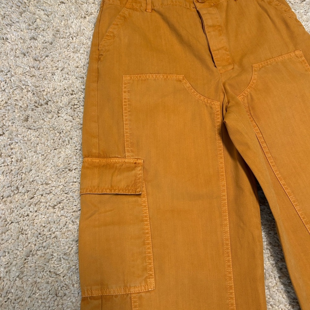 Universal Thread Warm Mustard Barrel Pants - image 4